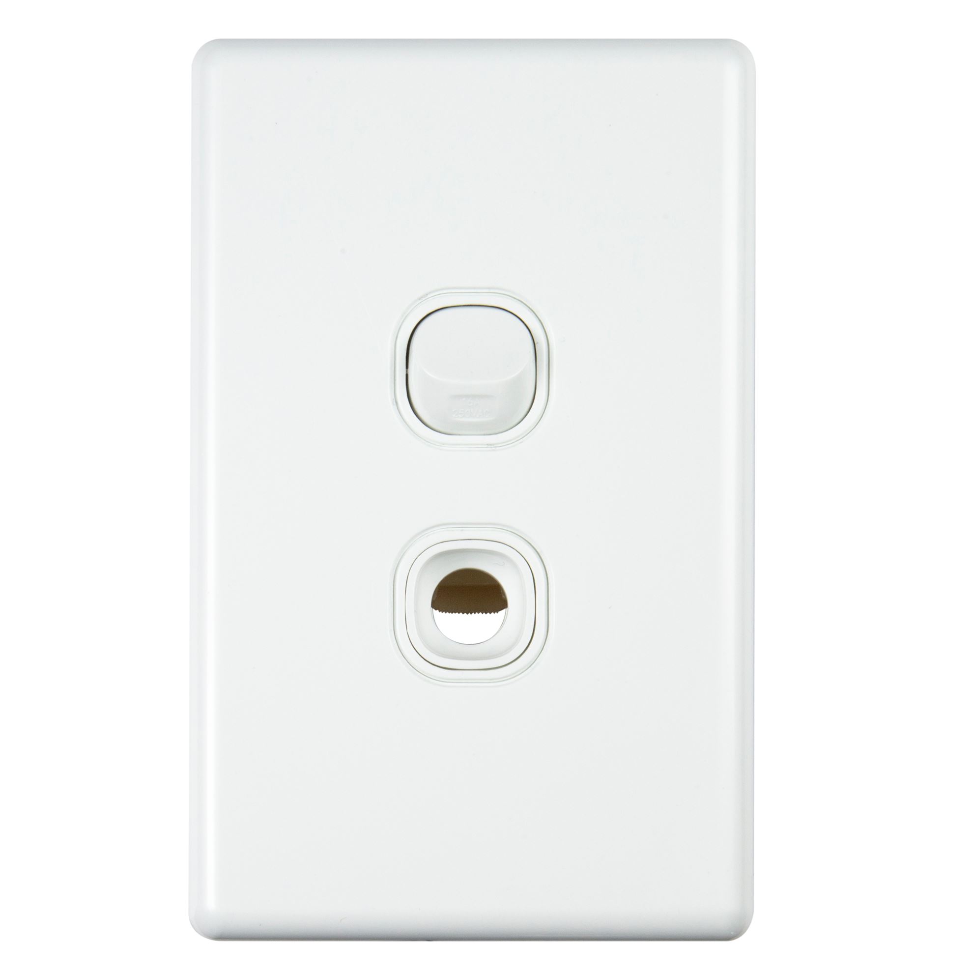 Towel Rail Permanent Connection Unit & Switch - White